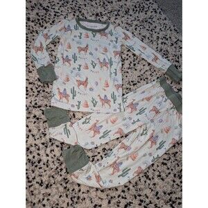 The Sleepy Sloth Birthday Llama two-piece pjs 2T